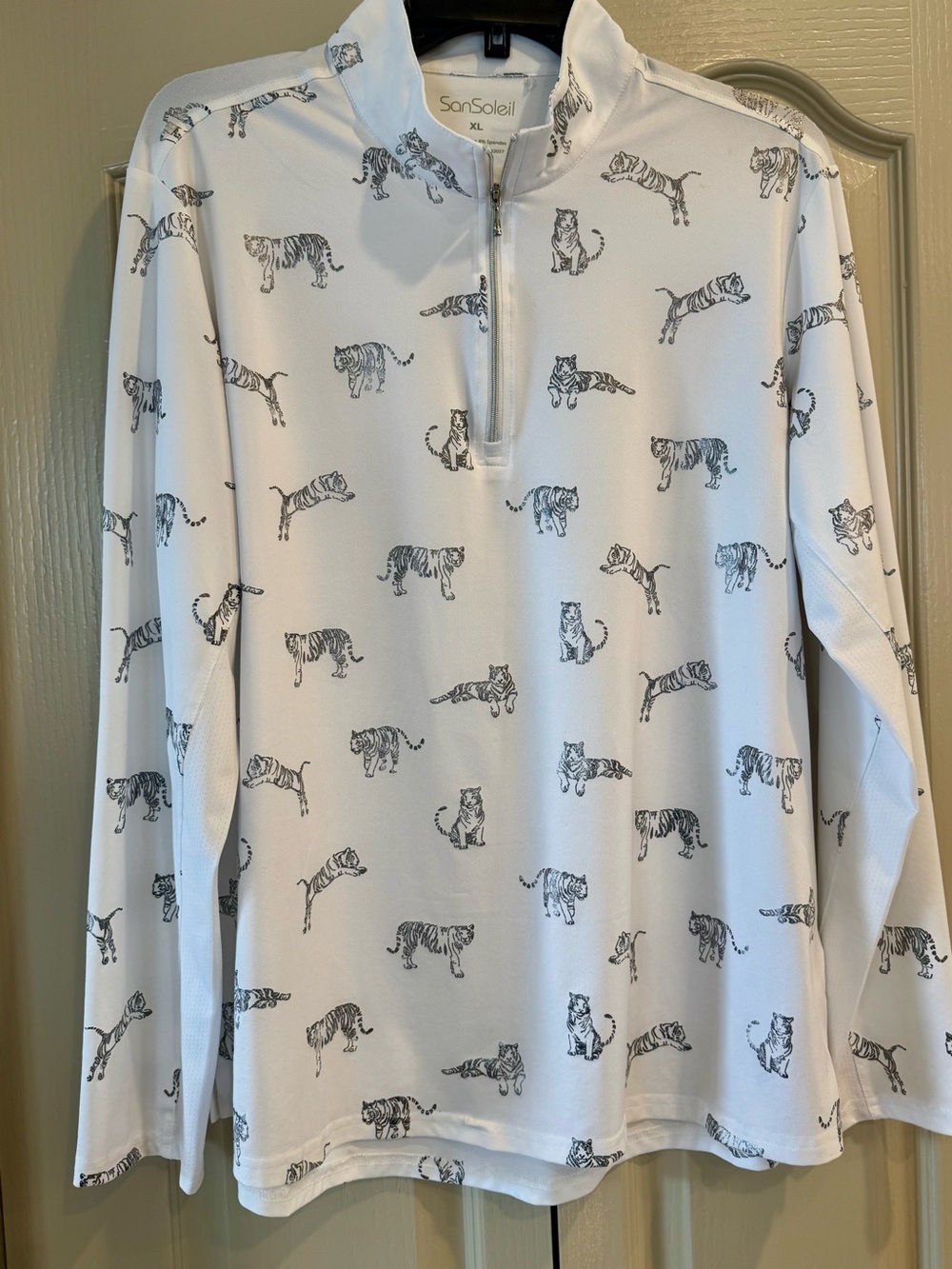 Sun Protection UPF 50+ Coverup 1/2 Zip Size XL